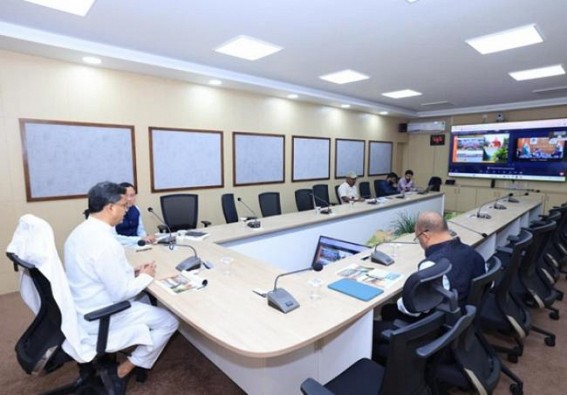 Tripura CM Manik Saha and his team held a meeting with DoNER Minister Jyotiraditya M. Scindia regarding Matabari project. TIWN Pic Nov 12 Tripura CM Manik Saha and his team held a meeting with DoNER Minister Jyotiraditya M. Scindia regarding Matabari project. TIWN Pic Nov 12